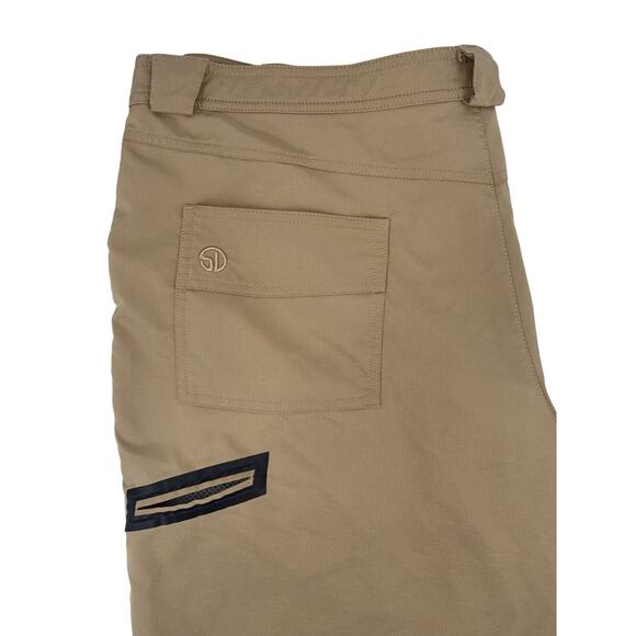 Straight Down Men's Shorts Tan Size 40 Performance Chino Golf Stretch EUC - Picture 8 of 11